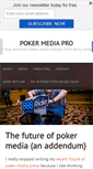 Mobile Screenshot of pokermediapro.com